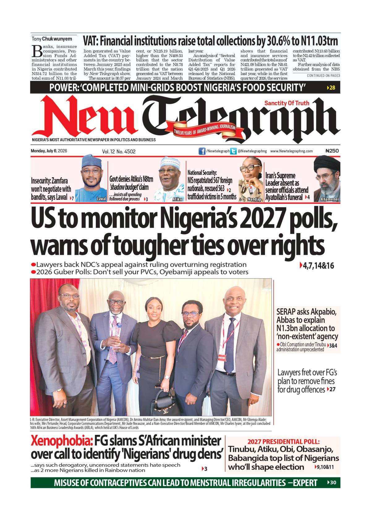 A new week begins with new headlines. ๐ Read more on newtelegraphng.com
The stories shaping Nigeri...