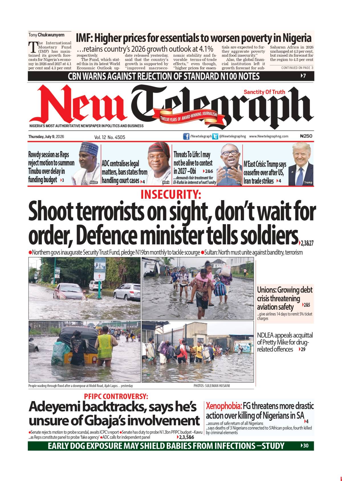 Today's headlines are setting the agenda across politics, business, the economy, sports, entertainme...