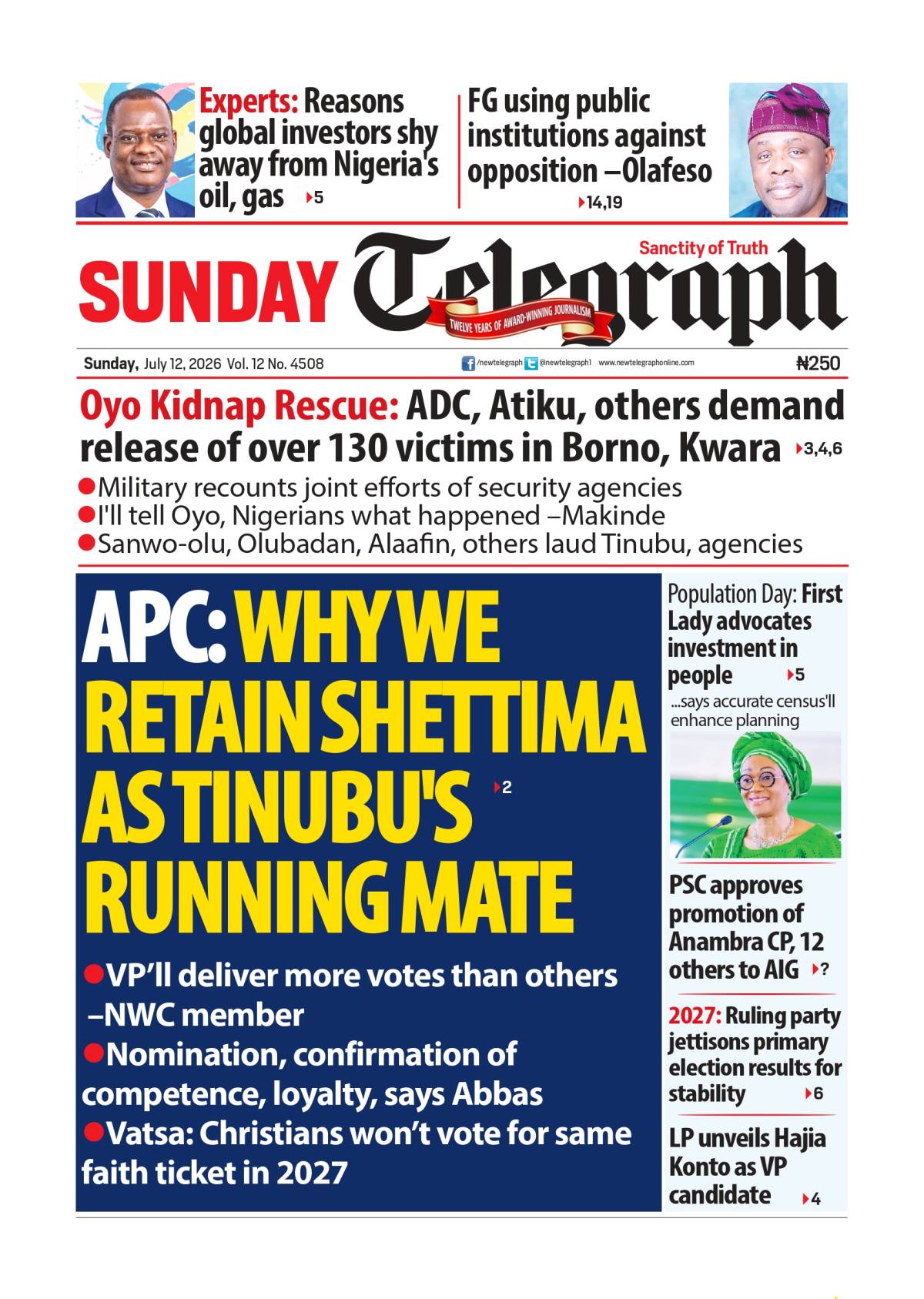 Before a new week begins, catch up on today's biggest headlines from across Nigeria. ๐ Read more on...