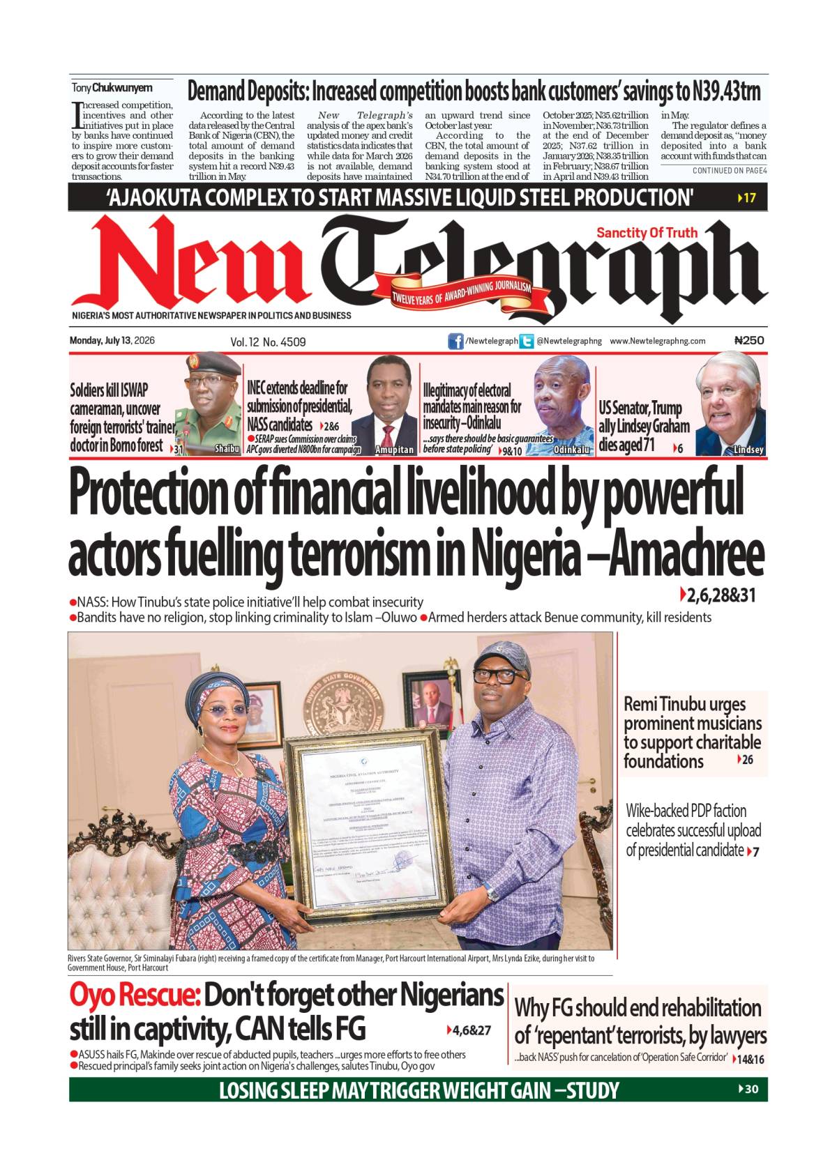A new week is underway, and today's headlines are already shaping conversations across Nigeria. ๐ R...