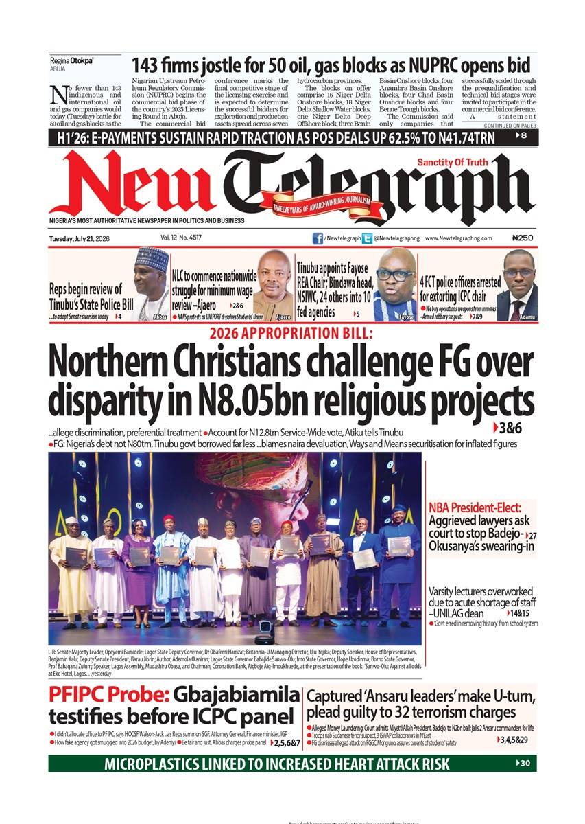 Stay ahead with today's biggest headlines from New Telegraph.
๐ Read the full stories at newtelegr...