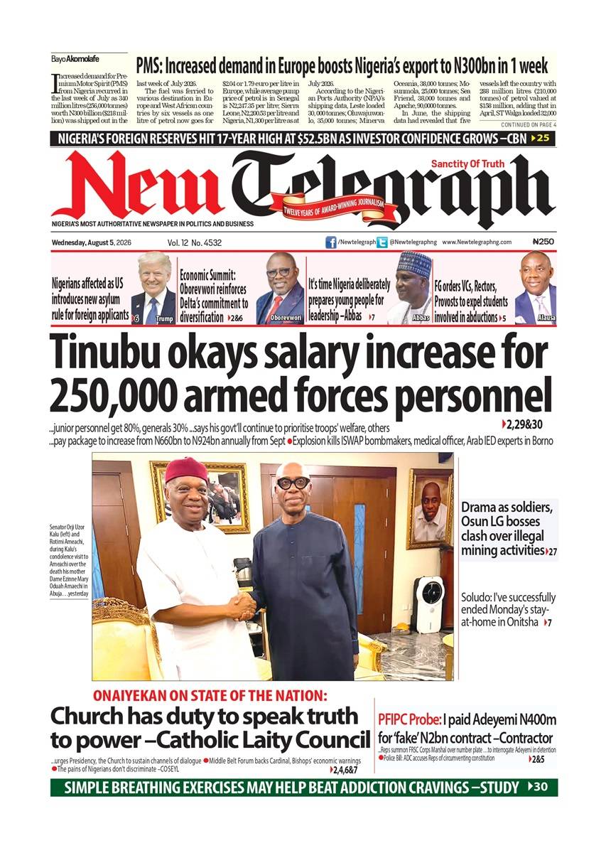 Nigeria News Today | Wednesday, August 5, 2026
The headlines everyone’s talking about this morning...