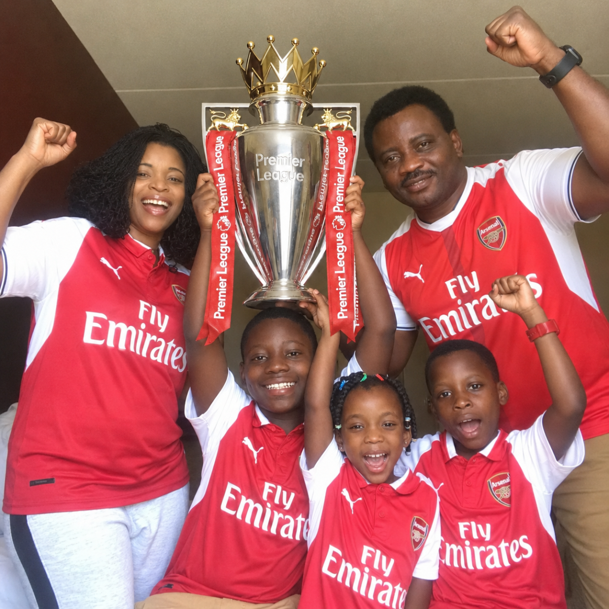 They called us all different kinds of names, today they are celebrating us. Gunners for life.