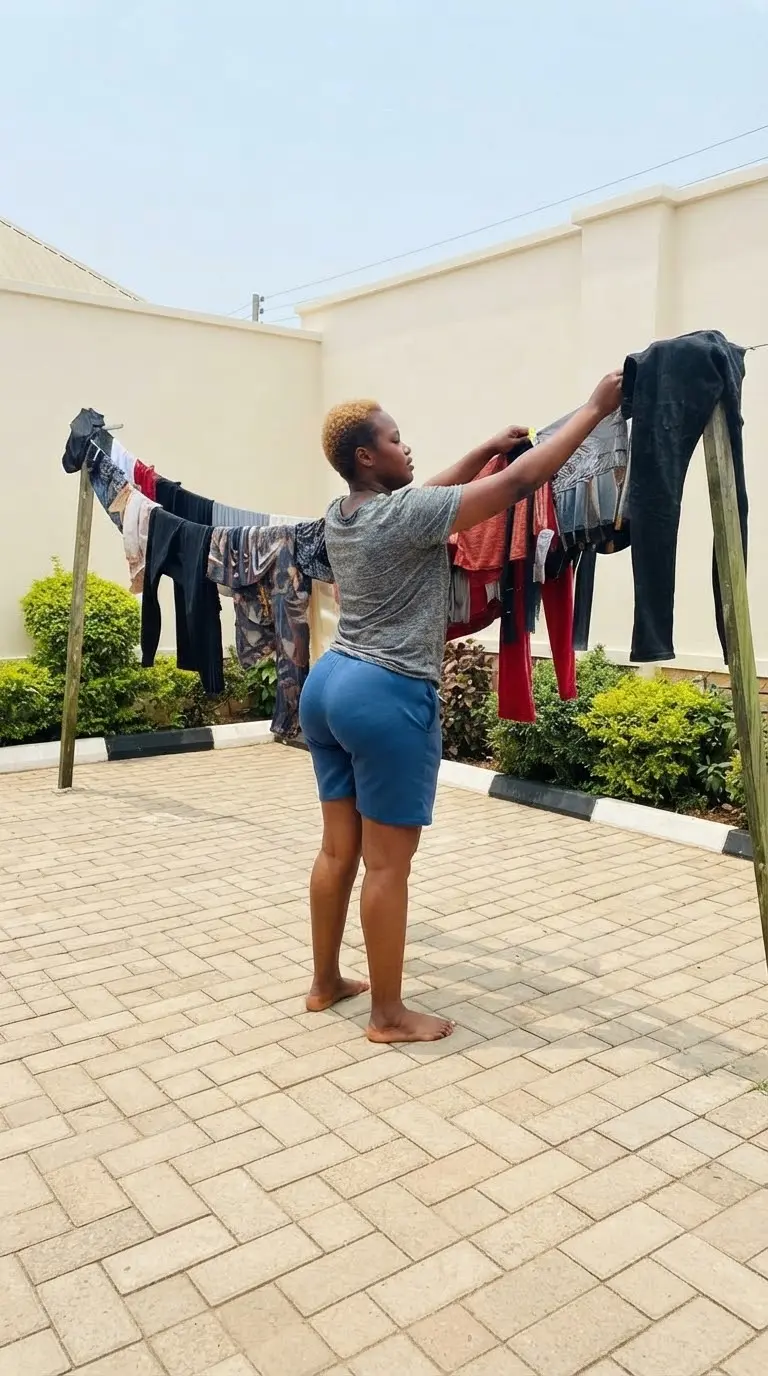 It's been 3-days I wash This clothes, cause of constant rain , it did not dry, am removing it this m...