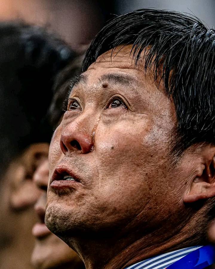 After listening to his beloved country, the national anthem at the World Cup .