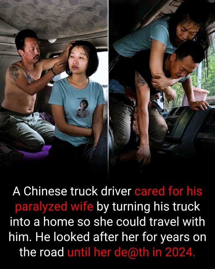 A Chinese truck driver named Nie Jianwen faced a heartbreaking situation after his wife, Cao Yingxia...