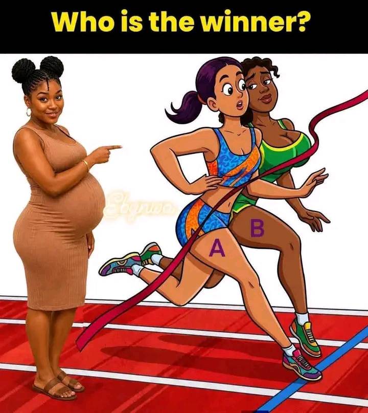 Who won this race like this 😳 is it by chest or by leg 😆