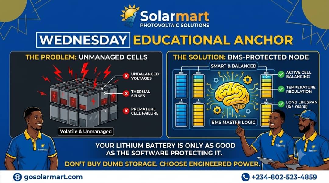 WEDNESDAY EDUCATIONAL ANCHOR: Why your Lithium battery needs a brain. π§ π
βAn unmanaged Lithium ce...