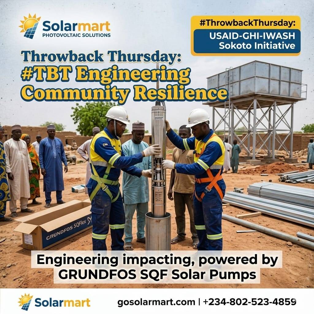 #TBT: Clean water shouldn't rely on expensive diesel or an unstable power grid. ☀️🚰
Throwing it b...