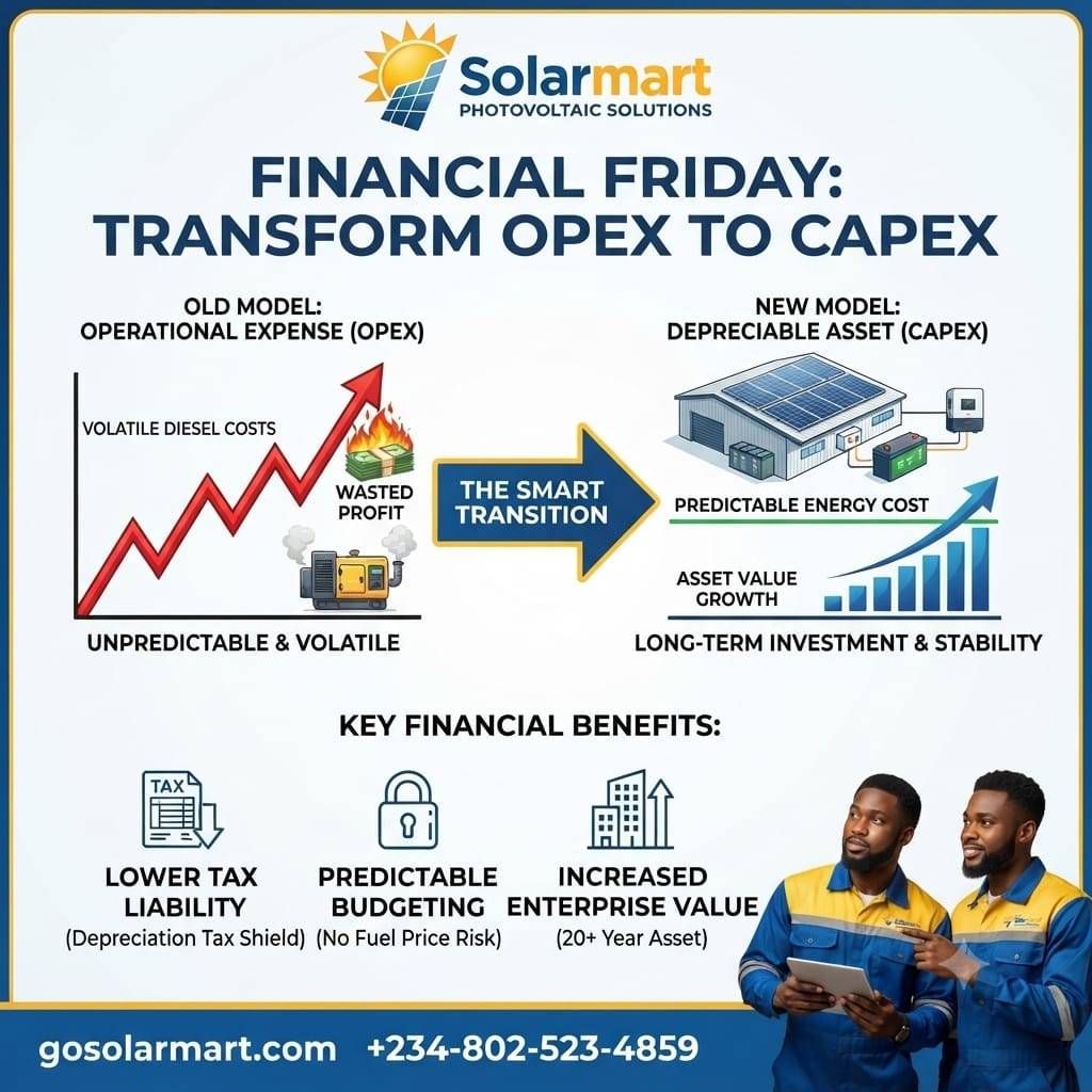Financial Friday: Solar isn't just about saving light bulbs; it’s about changing your balance sheet....