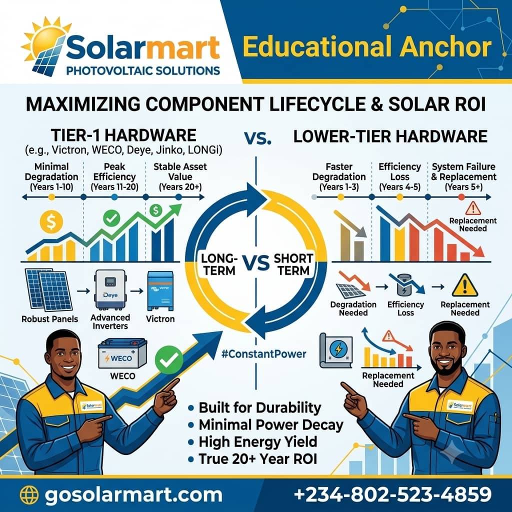 Educational Anchor: The truth about solar component lifecycle and your ROI. 📊☀️
When you invest i...