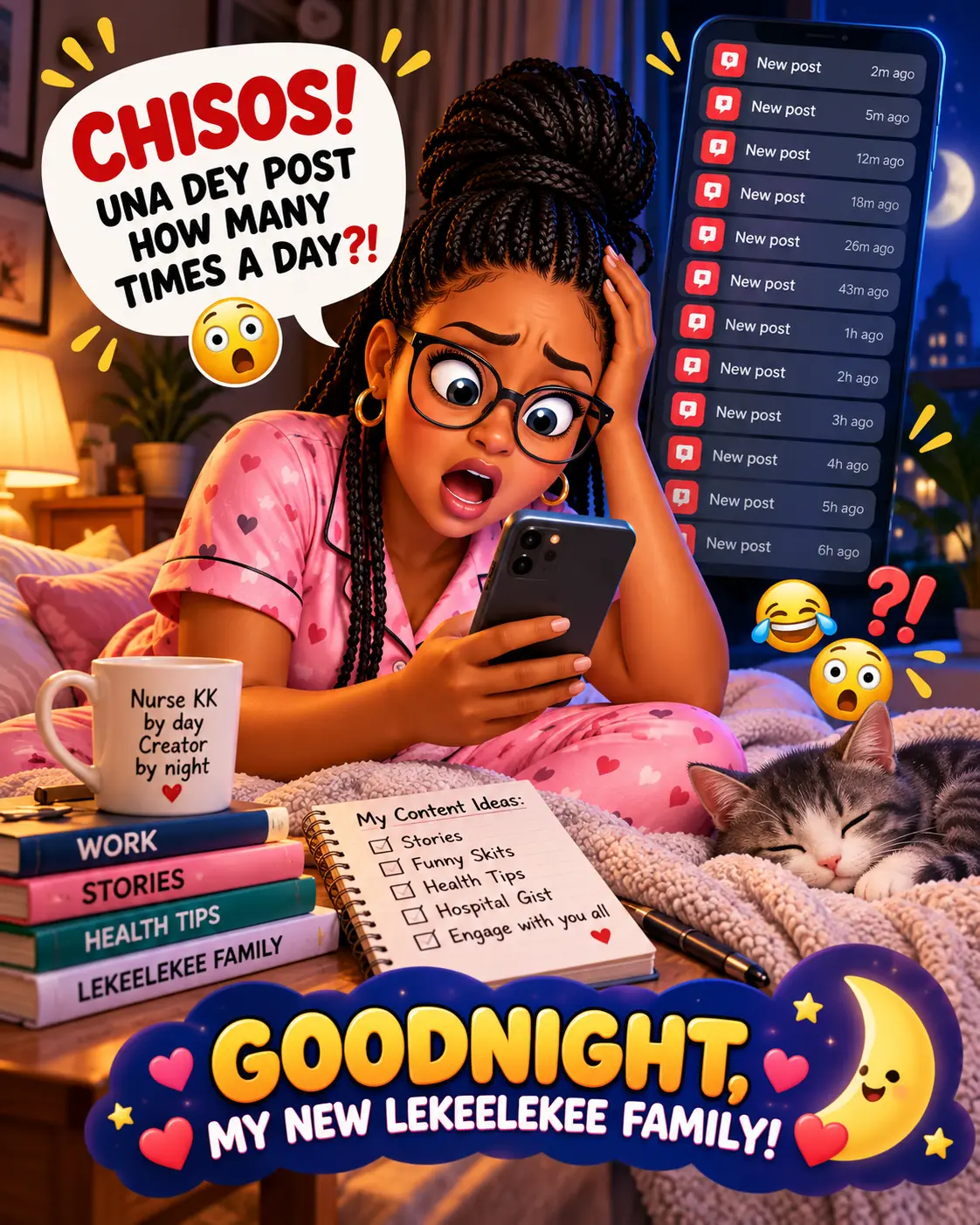 ๐๐ญ Chisos! Na so una dey post for this app? E don dey fear me ooo!
Me wey dey go work, how I wan...