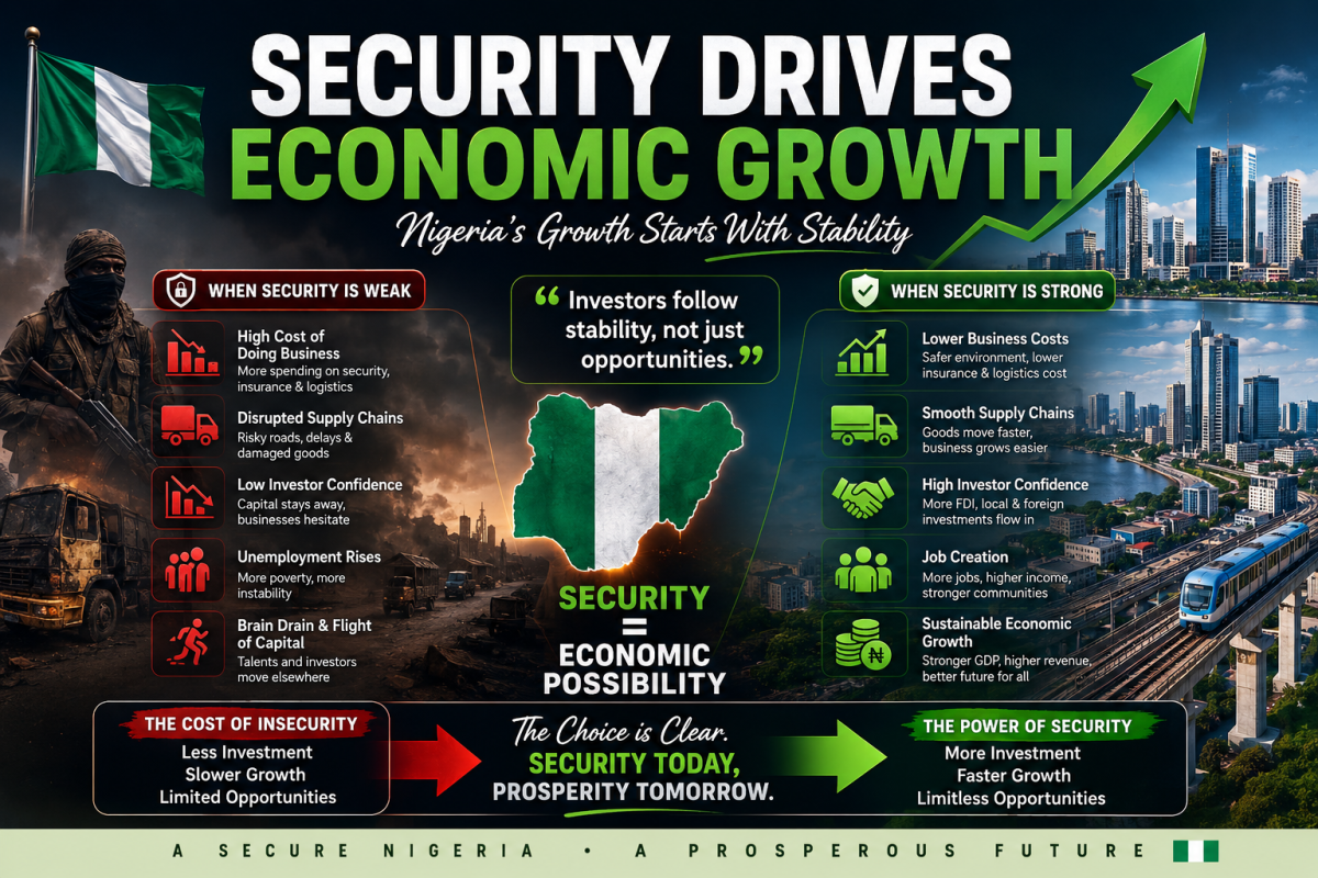 Topic: Security & Economic Growth in Nigeria 🇳🇬
Security is not just a military issue,  it is an eco...