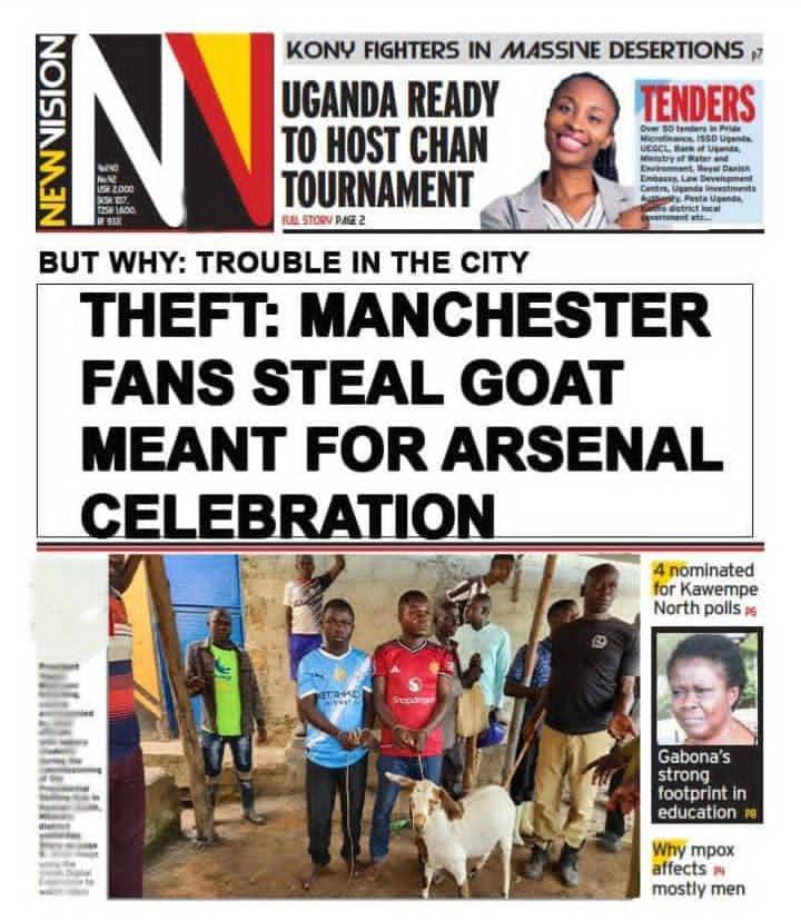 Wtf is this news making the headlines in Uganda? 😭