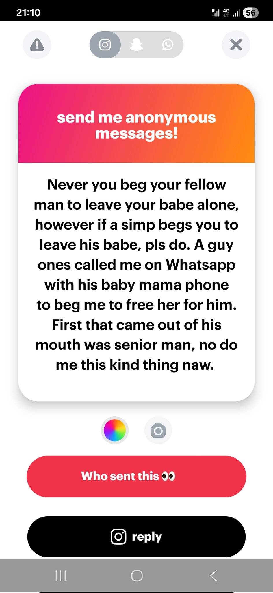 Some people too mumu for real.