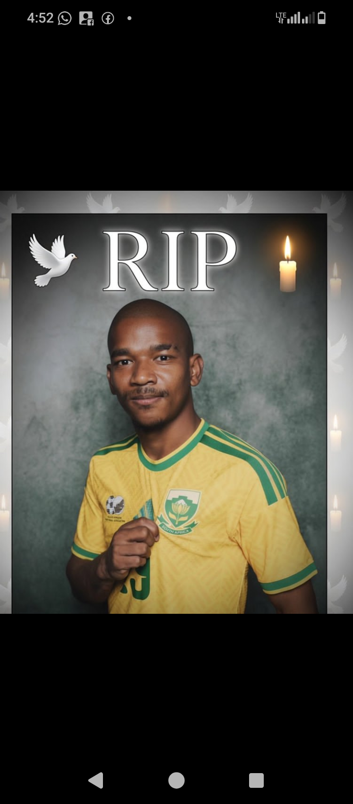 I'm still shock that a player who just participated in the ongoing world cup with South Africa, made...