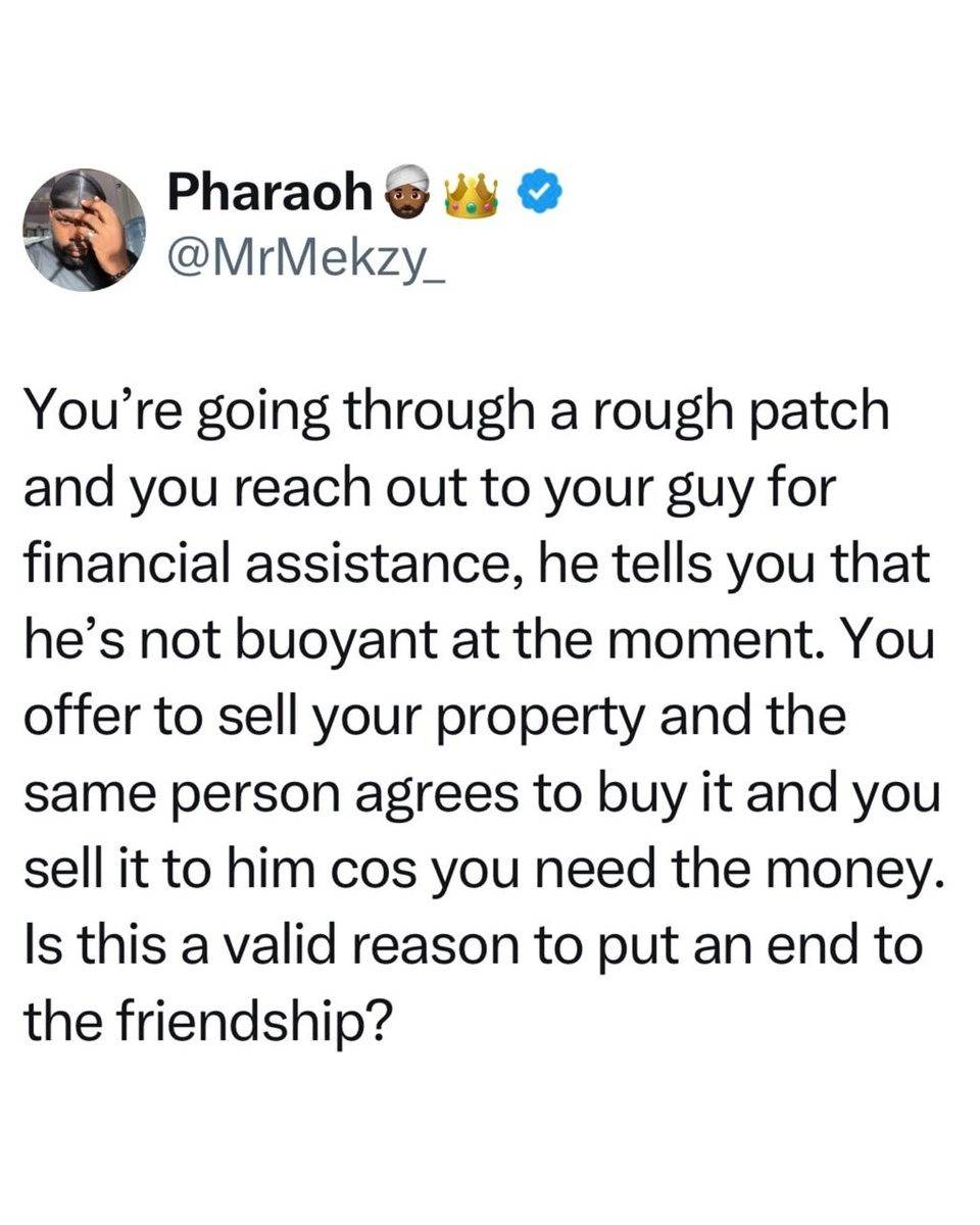 A valid reason to quite such friends?