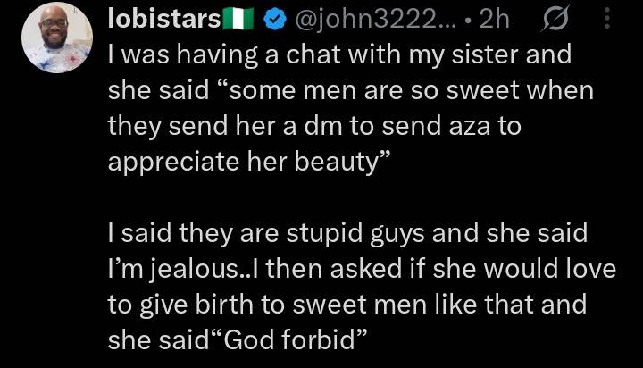 Women love simps but don't want simps to come from them as a brother or a son. Lmao
