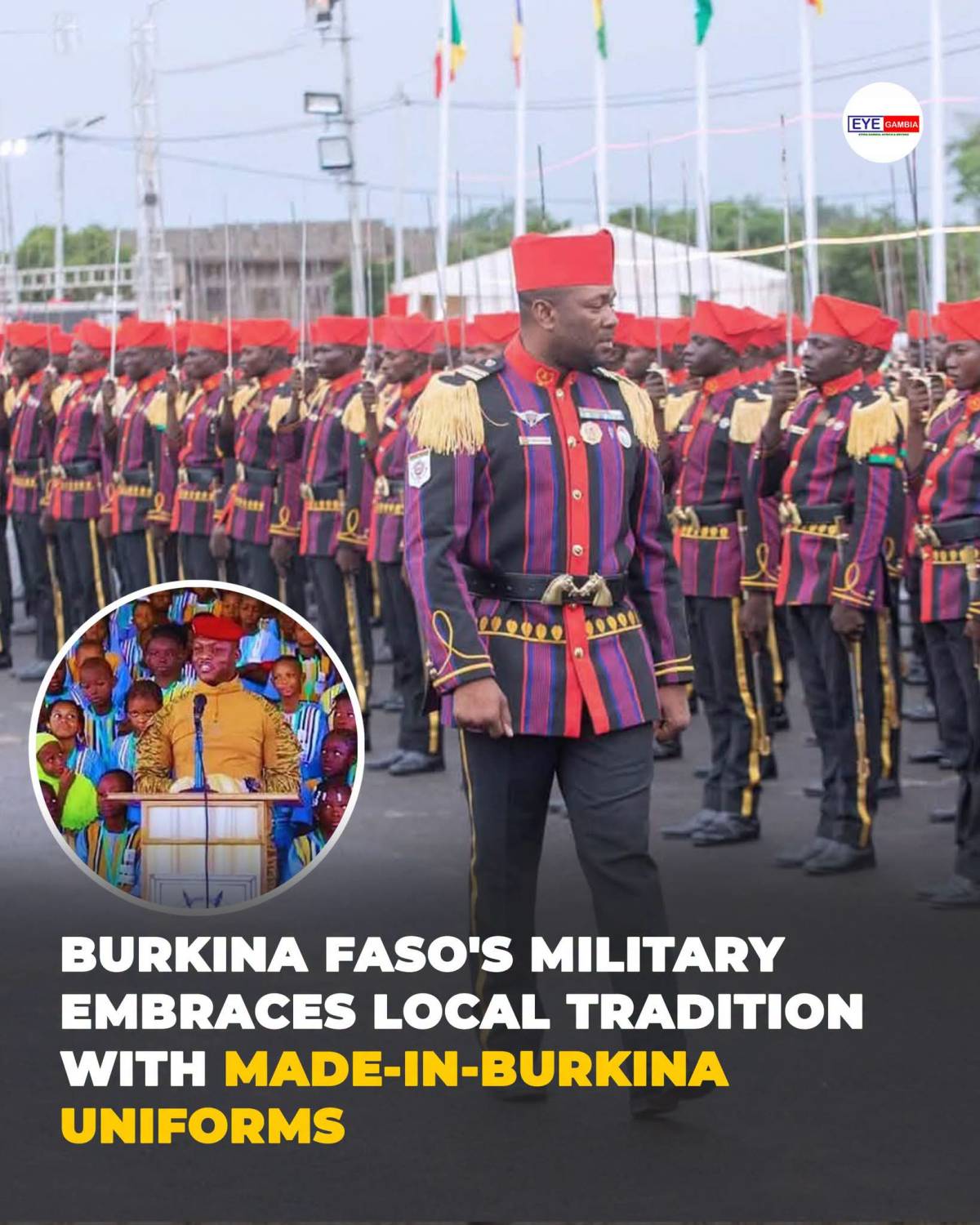 The introduction of military uniforms made from locally woven Burkinabè fabric represents far more t...