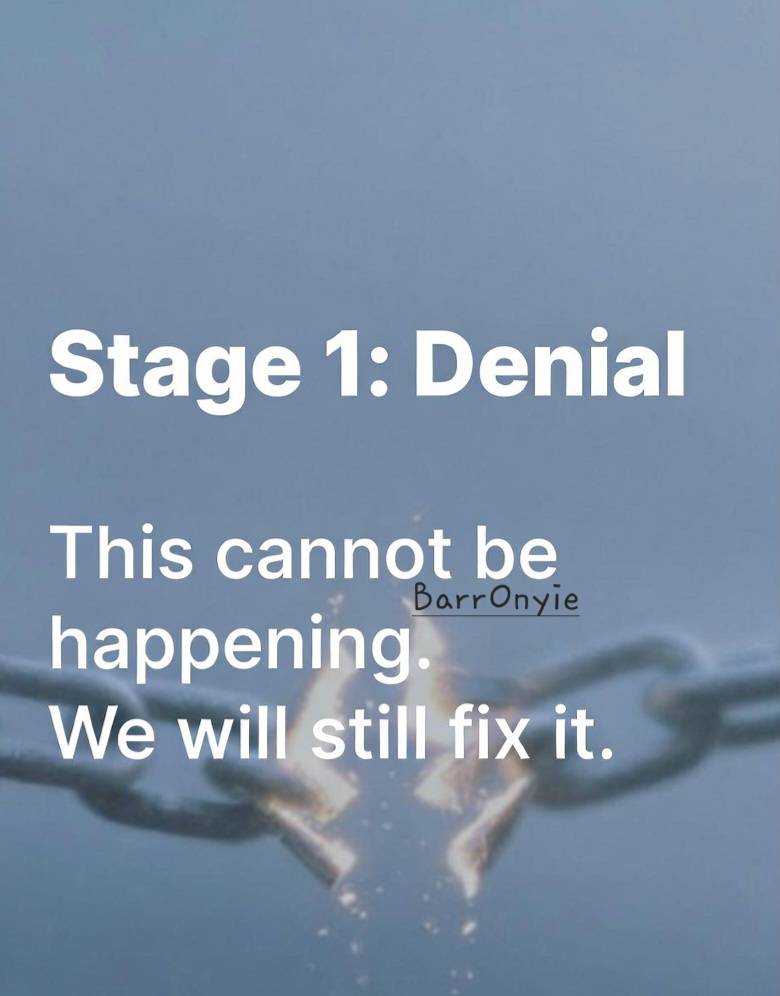 ๐8 EMOTIONAL STAGES OF DIVORCE ๐
.
.
Stage 1: Denial
"This cannot be happening. We will still fix...