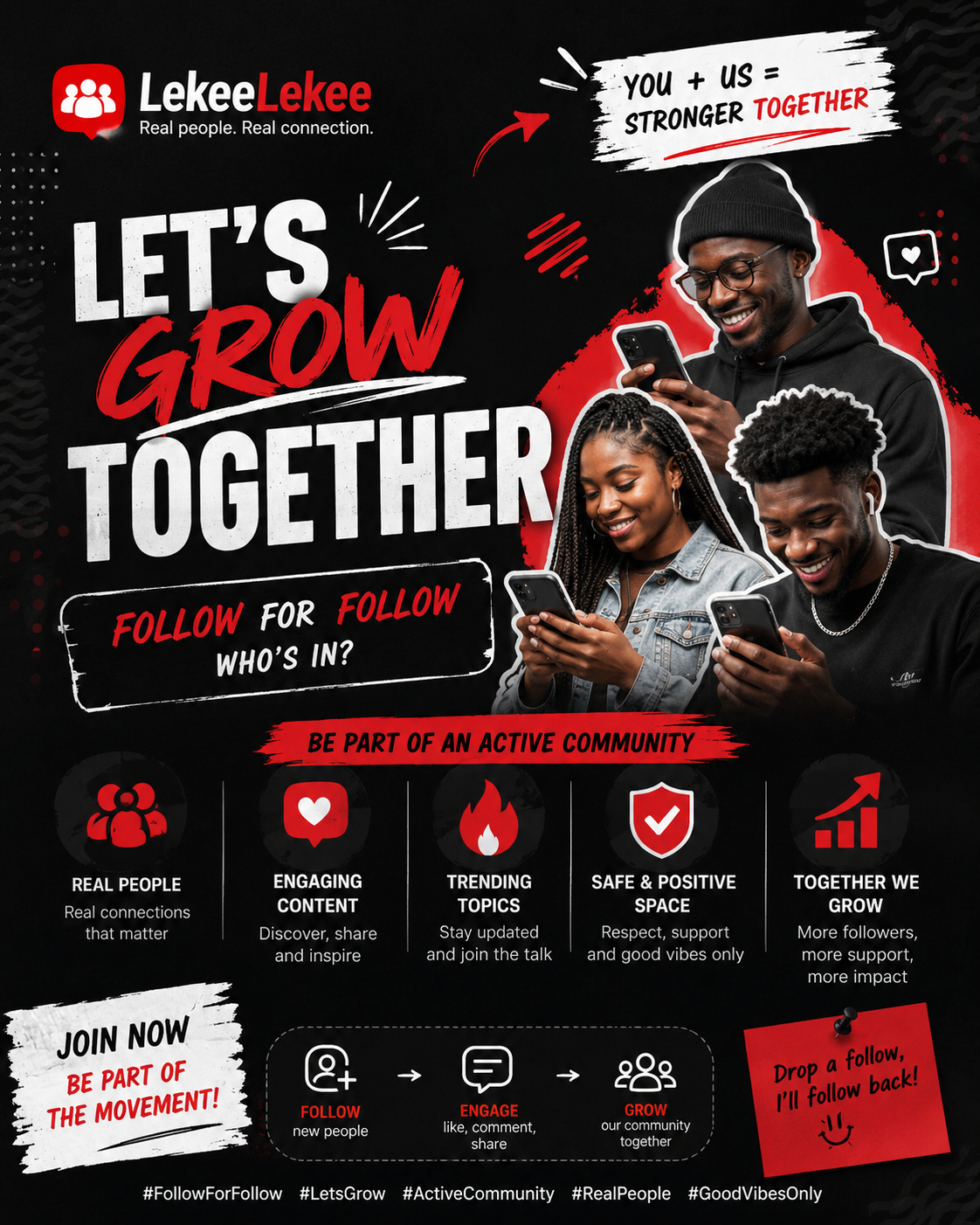 Real people. Real support. Real growth. ❤️ Join the movement!
#LekeeLekee #Trending