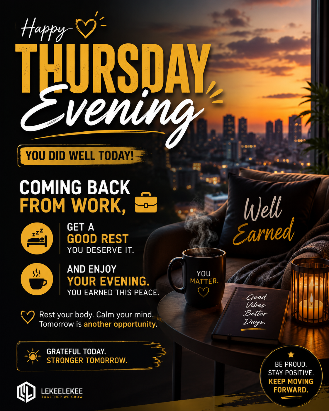 EVENING THURSDAY LL FAM. ๐ฅ