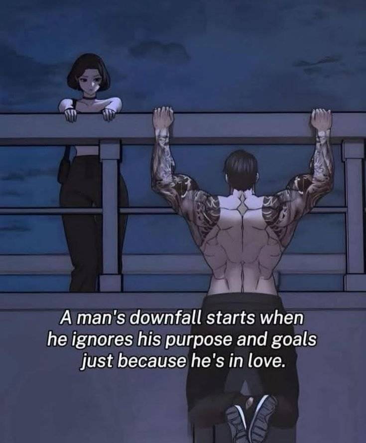 NOTHING PERSON NEVER HEAR FOR this life ........ Don't ever ignore your goals for love's sake, just...