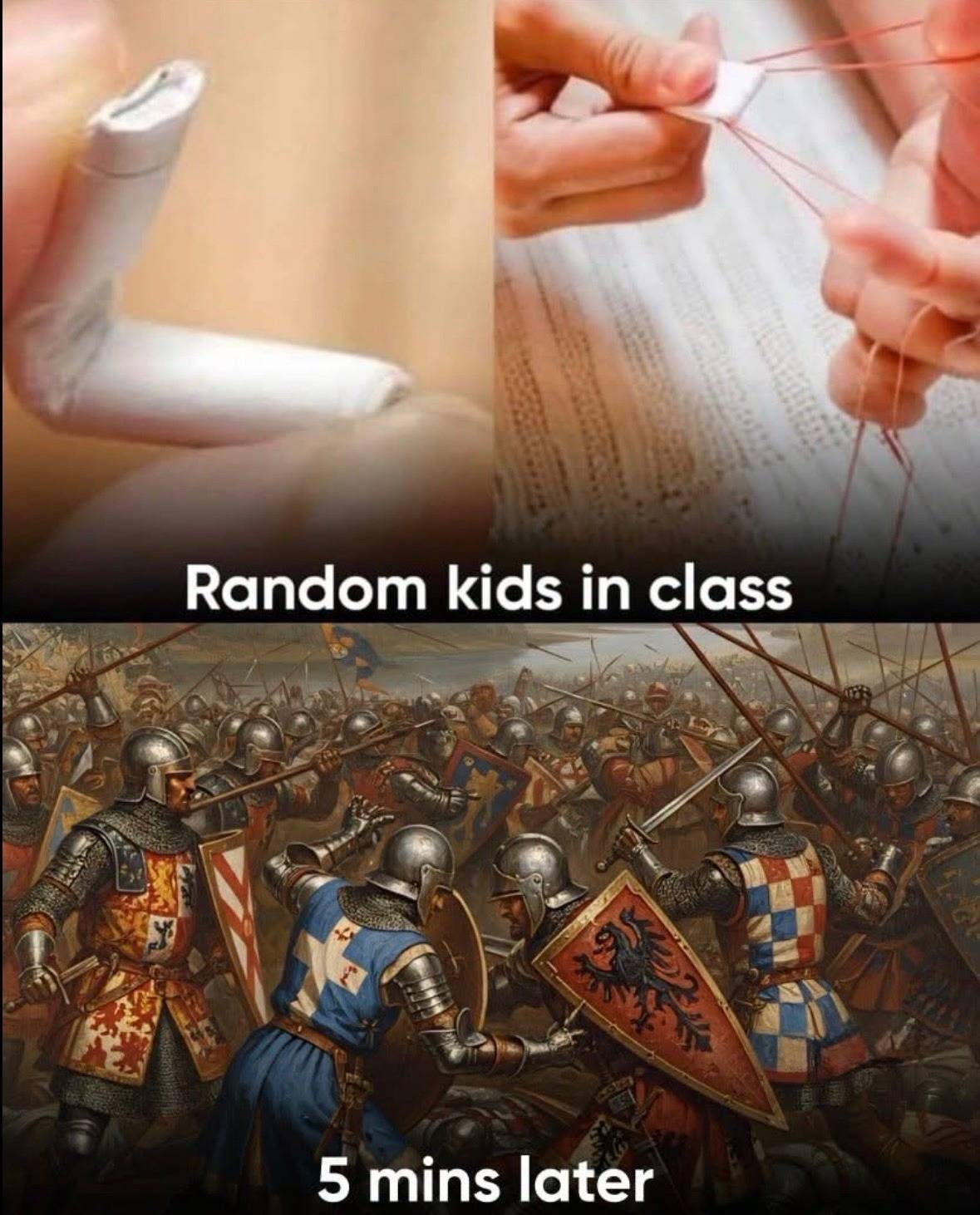 THOSE CHILDHOOD MEMORIES ๐๐
Random kids in Class
VS
5 Minutes later
Comment below ๐ if you...
