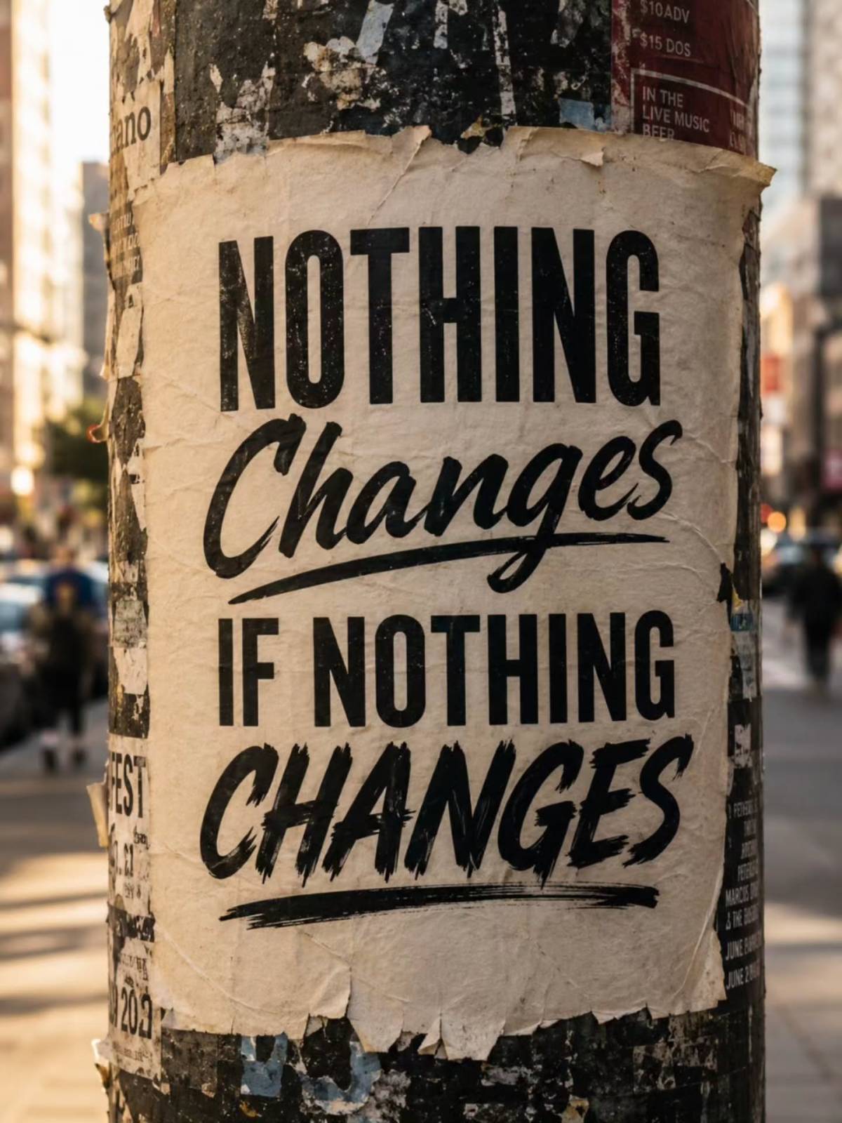 NOTHING CHANGES IF NOTHING CHANGES...........
