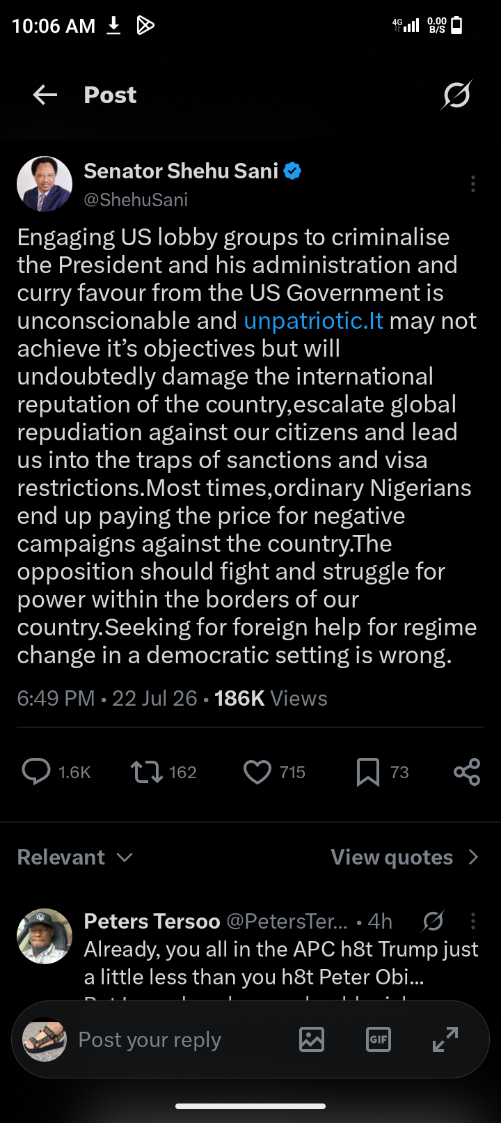 Someone should show shehu sani this and I wish him well in his senatorial bid come 2027