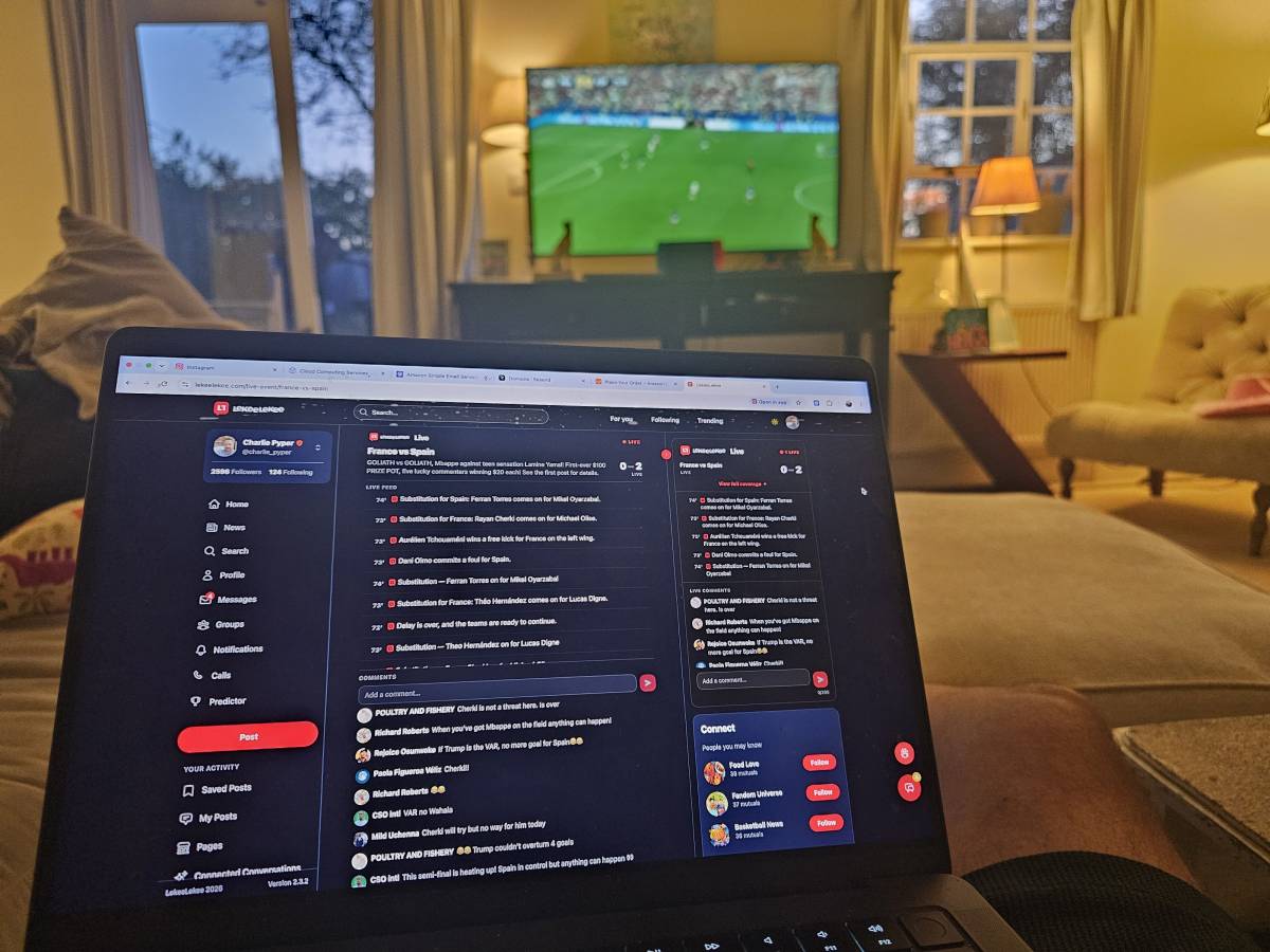 Football and football, while working away