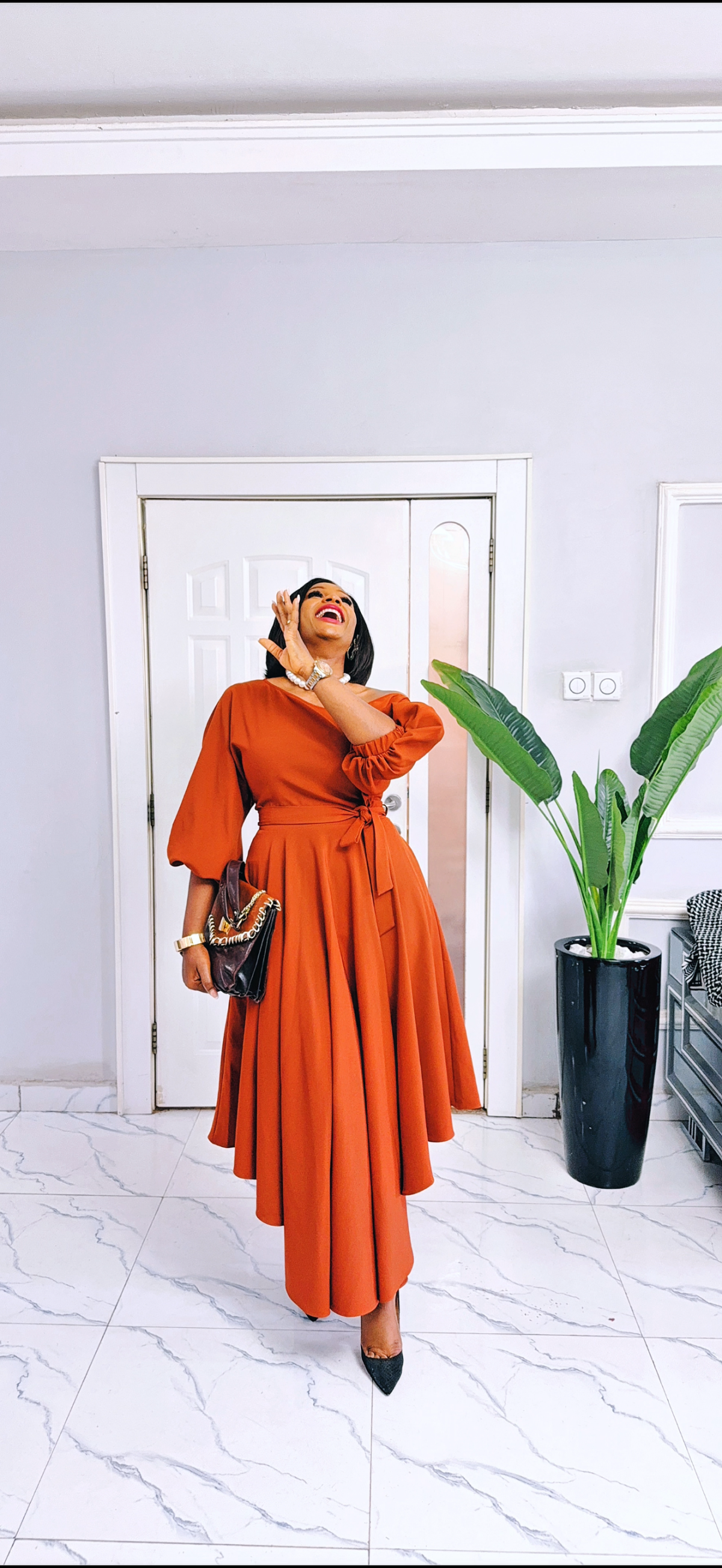 It's almost Weekend! 💃💃
Woohoo!  Shop our very pretty Asymmetric Dress at DRESS ISOAND BOUTIQUE