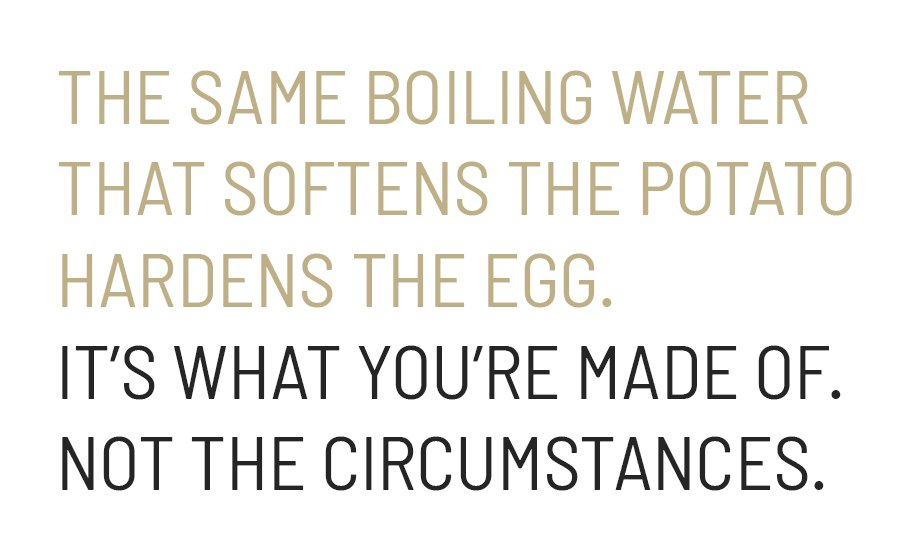 Always focus on your strengths...