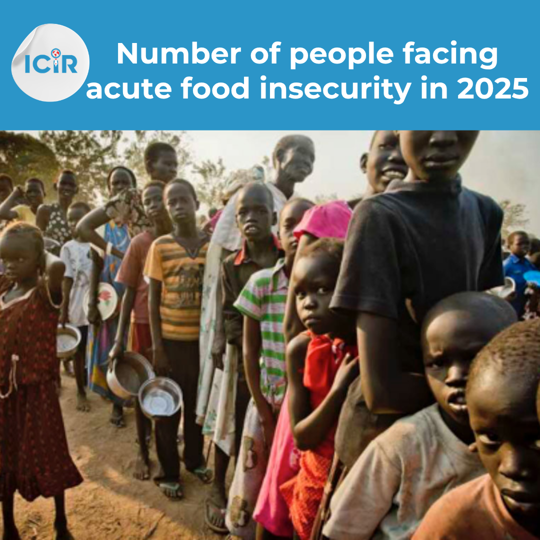 Number of people facing acute food insecurity in 2025
Top 10 countries
Nigeria: 30.6 million
DR Con...