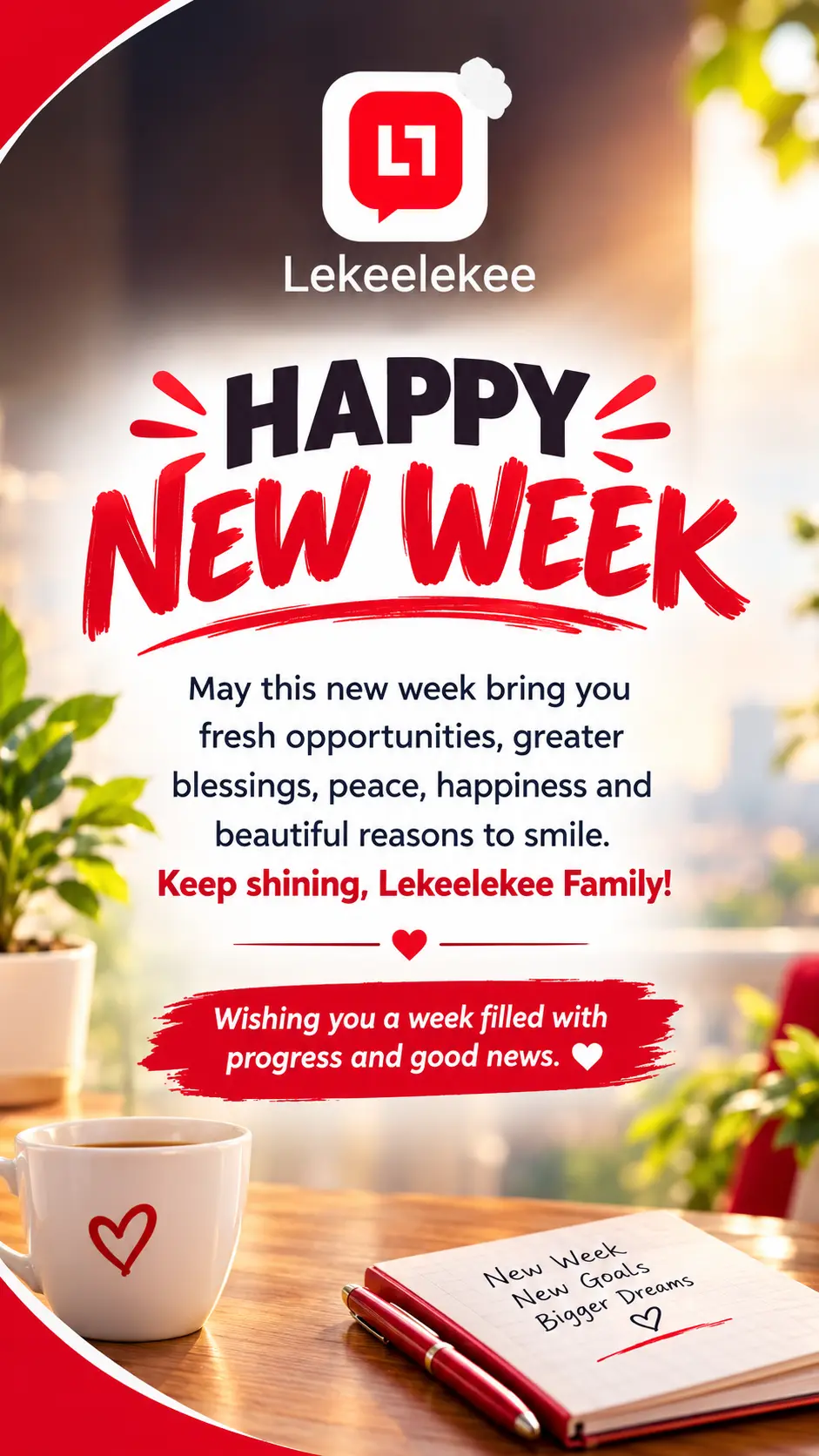 🌟 HAPPY NEW WEEK, LEKEELEKEE FAMILY! ❤️
A brand-new week is here, and we’re stepping into it with h...