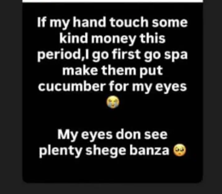 My eyes deserves cucumber abeg ๐๐, with the shege banza my eyes don see๐ฉ.
#LekeeLekee
#Trending...