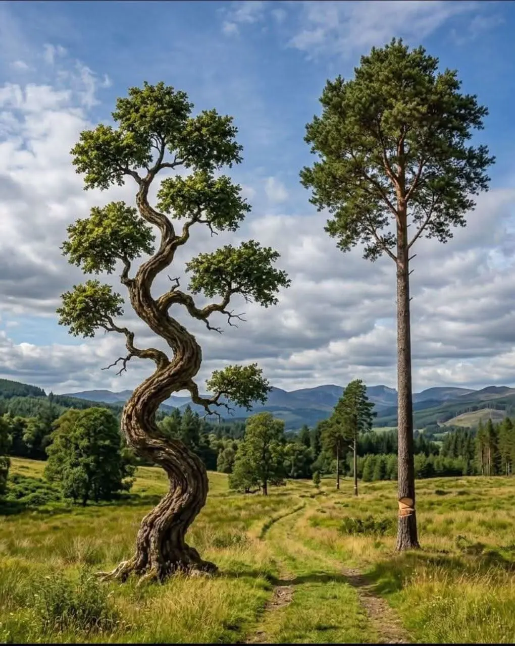 *A very good observation*
When we go into the forest, we always cut down the straight tree and leav...