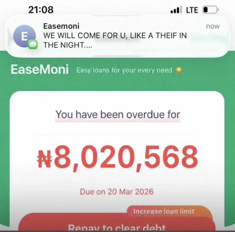 My biggest fear now na make loan app people no catch me