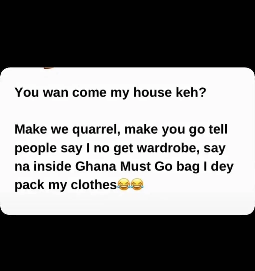Abeg stay your house, no put me for talk 🥹