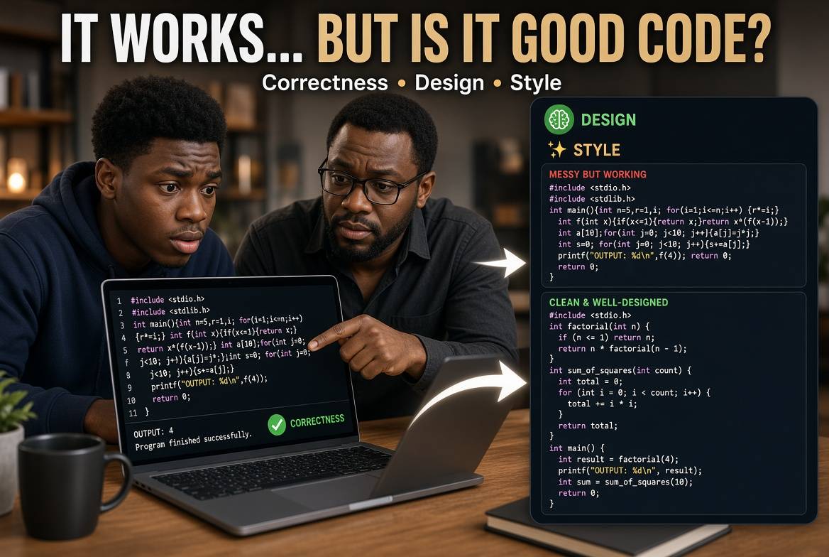 ....SO A PROGRAM CAN WORK AND STILL BE BAD? 🤫🧐💻
The more I learn about programming, the more I r...