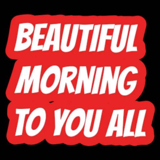 Wonderful morning Lekz family