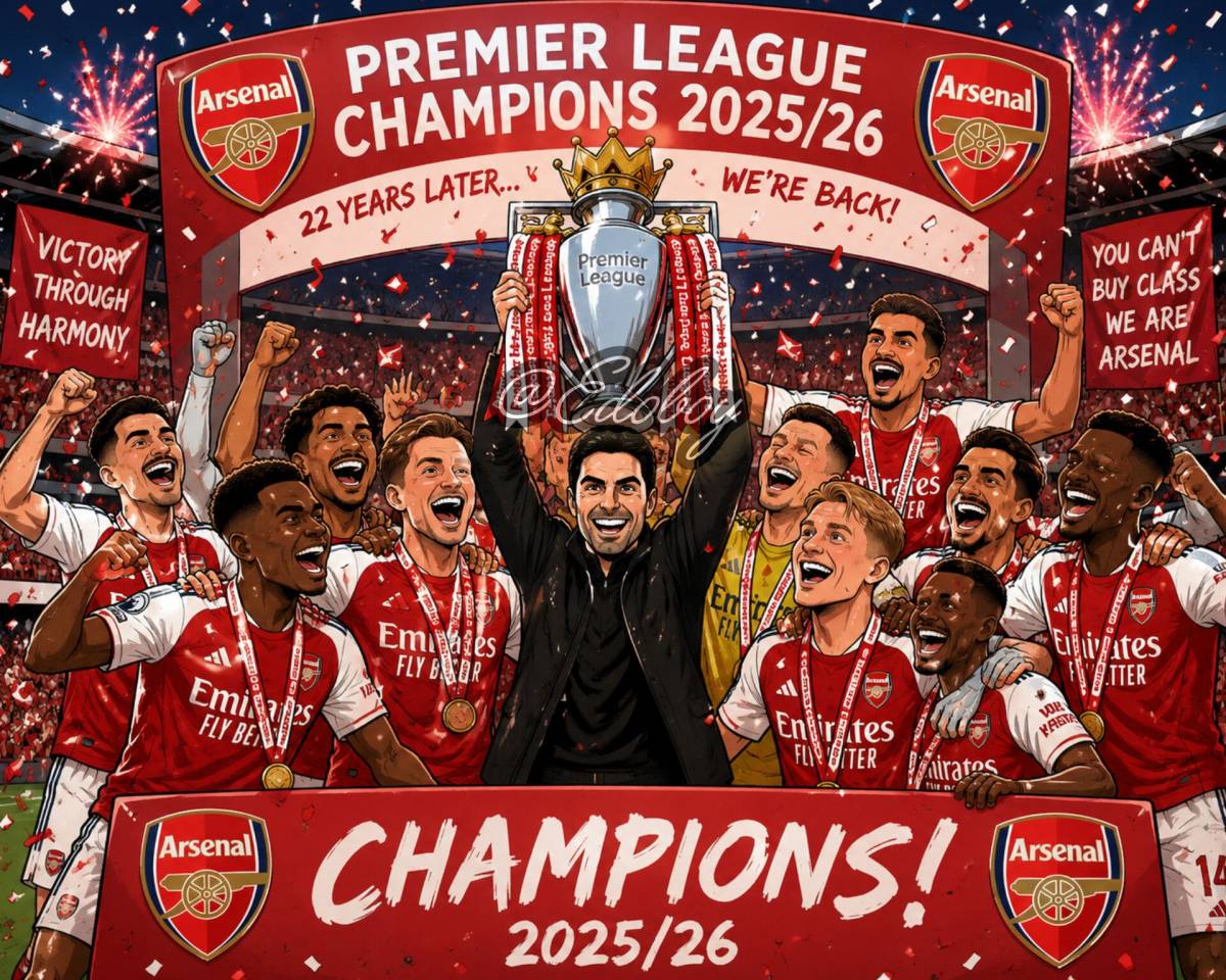 The 2025/2026 English Premier League season comes to an end today, with Arsenal crowned champions af...