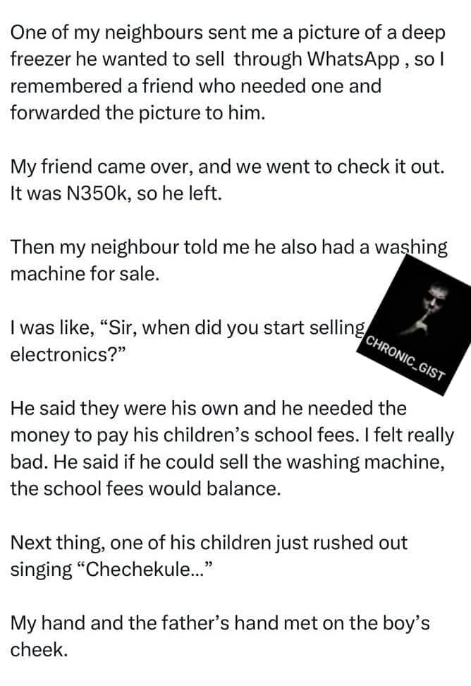 ...cheche kofi sa, kofisa lamba 😂 

Ara nka parents 😂