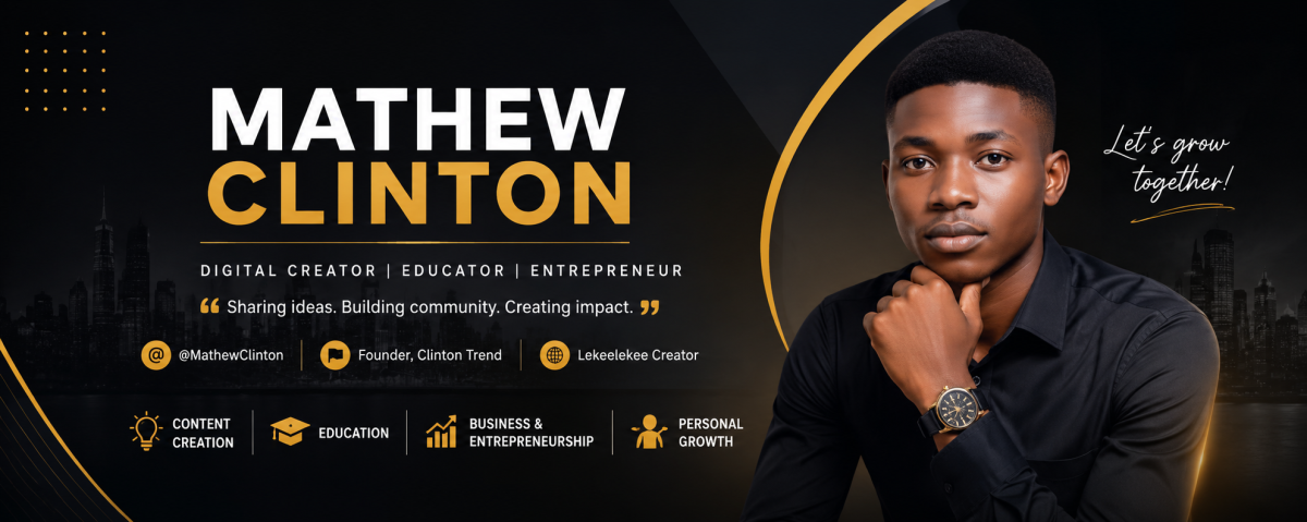 ๐ Welcome to @MathewClinton!
This page is where I'll share my journey as a creator, educator, entre...
