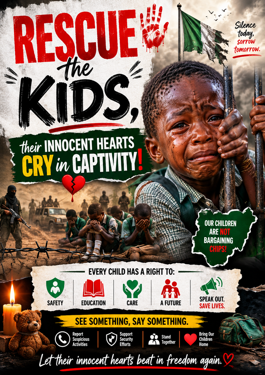 💔😢🕊️ RESCUE THE KIDS, THEIR INNOCENT HEARTS CRY IN CAPTIVITY! 🕊️😢💔

Somewhere tonight, a child i...