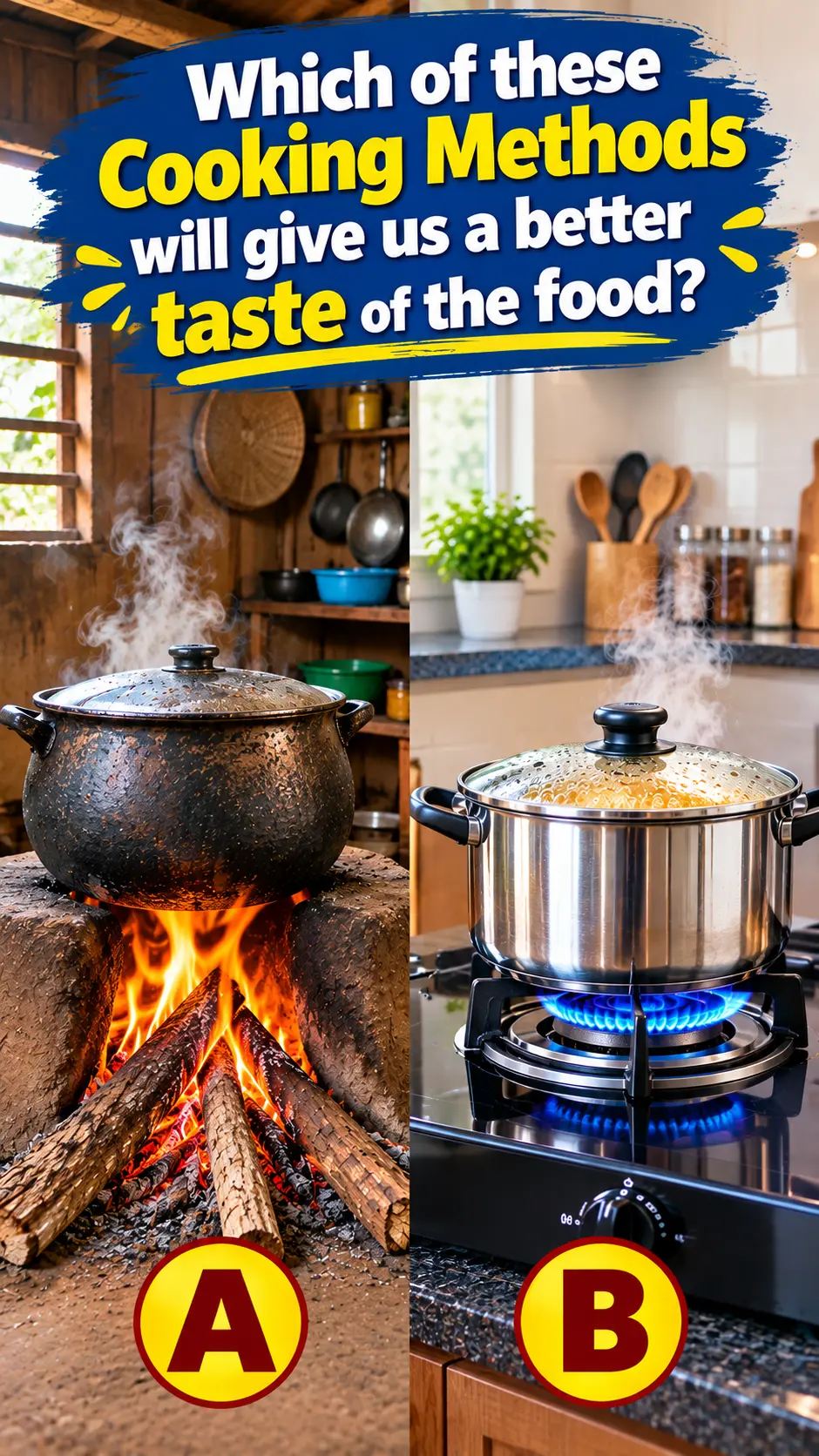 Cooking is my hubby, both using a firewood or Gas cooker.