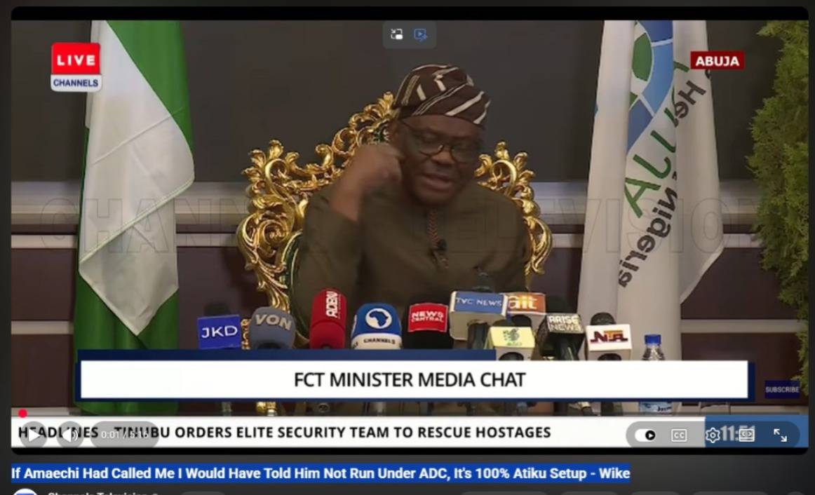 If Amaechi Had Called Me I Would Have Told Him Not Run Under ADC, It's 100% Atiku Setup - Wike