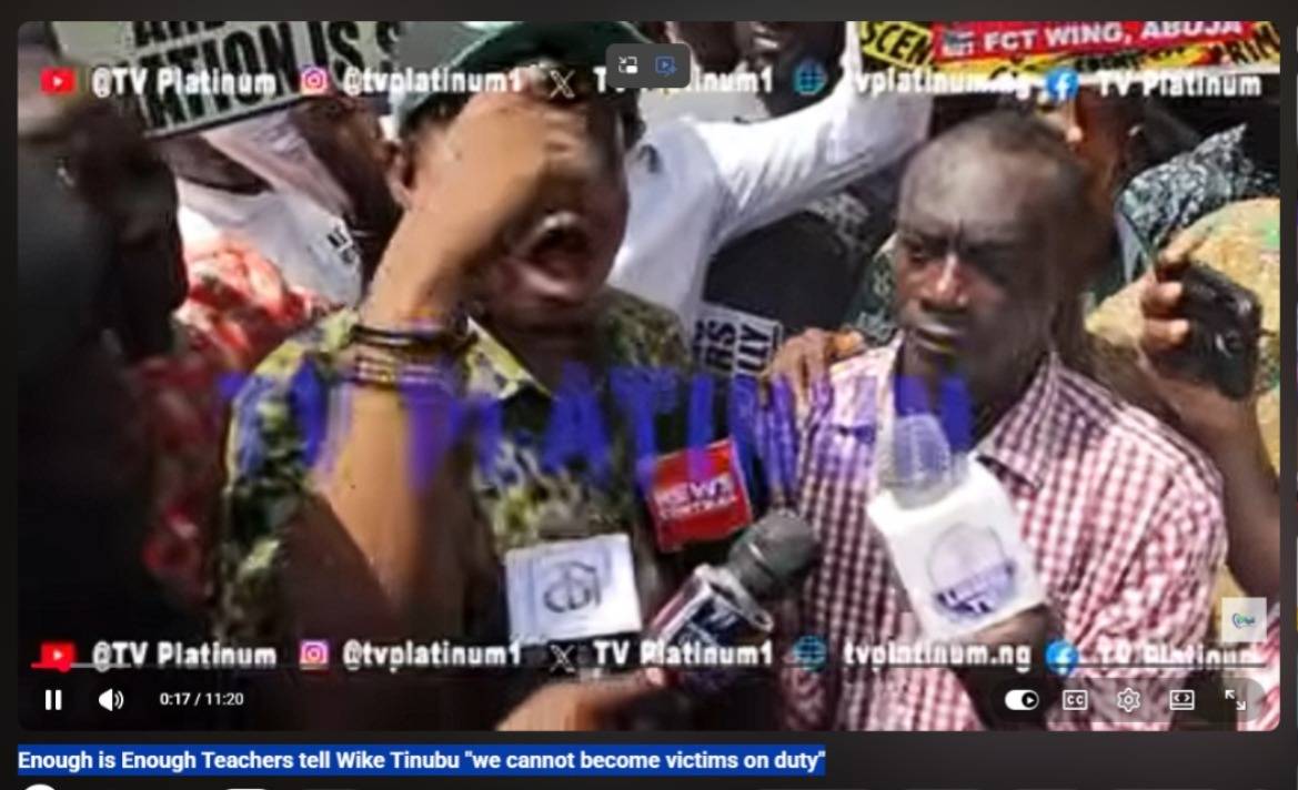 Enough is Enough Teachers tell Wike and Mr President Tinubu "we cannot become victims on duty"