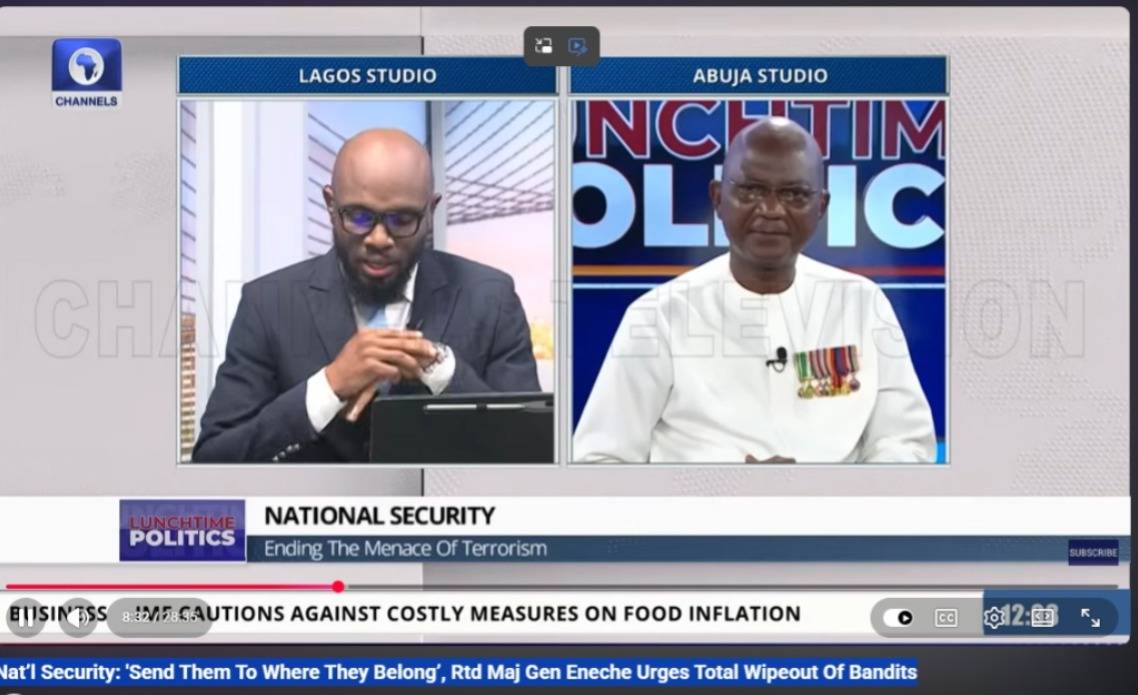 Nat’l Security: 'Send Them To Where They Belong’, Rtd Maj Gen Eneche Urges Total Wipeout Of Bandits