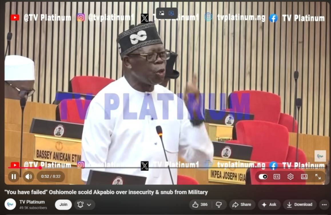 What an irony.
Oshiomole Your mouth dey talk one thing, your cap dey talk another thing.